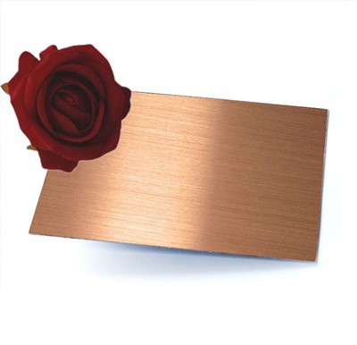 گلاب گولڈ ہیئر لائن سٹینلیس سٹیل